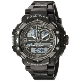 Armitron Sport Men's 20/5062BLK Analog-Digital Chronograph Black Resin Strap Watch