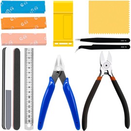 Waltool 15Pcs Gundam Modeling Tools Set, Basic Modeler Craft Hobby Tool for Gundam Models Assemble Building Repairing