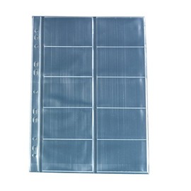 Herlitz 5894209 Business Card Case A4 with 10 Compartments, Clear, Pack of 10