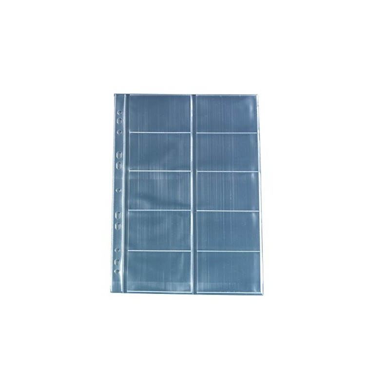 Herlitz 5894209 Business Card Case A4 with 10 Compartments, Clear,