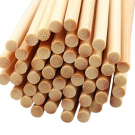 Perfect Stix- 16" x 1/4" Strong and Sturdy Bamboo/Craft/and DIY Project Dowels - Pack of 50ct