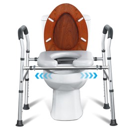 Deewow Deewow 28 inchs Raised Toilet Seat with Handles