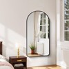 Arched Bathroom Mirror, 24"x48" Black Arched Mirror for Bathroom, Wall