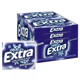 Wrigley Extra Assorted Sugar-Free Chewing Gum, 10 Packages, 150 Sticks Total  - Winterfresh - 150 Sticks