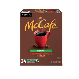 McCafe Premium Roast Decaf K-Cup for Keurig Brewers, 24 Count