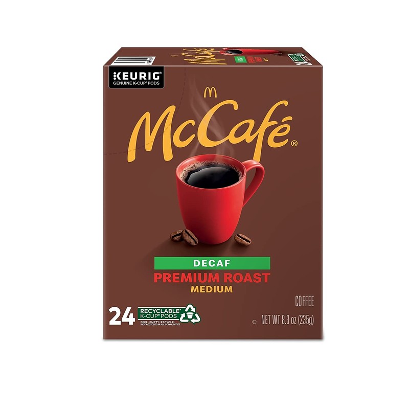 McCafe Premium Roast Decaf K-Cup for Keurig Brewers, 24 Count