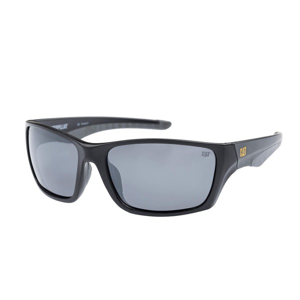 Caterpillar Men's Rigger Sunglasses, Matte Black, 61 mm