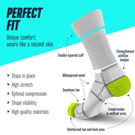 INCYLENCE ULTRALIGHT Running Socks for Men and Women, Breathable and Ultra Thin 1 Pair, Tracks Cyan Pink