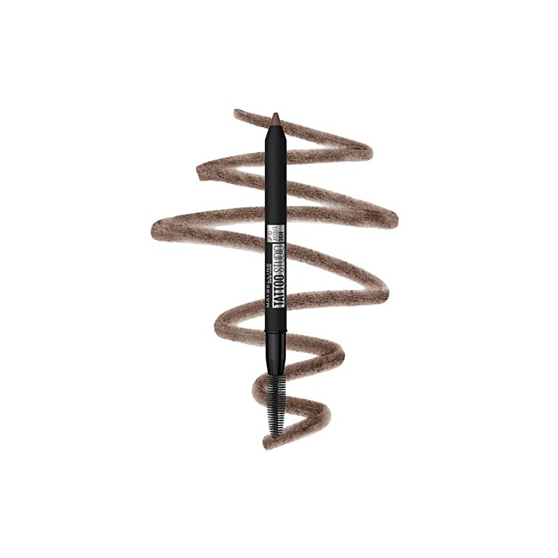 Maybelline TattooStudio Waterproof Eyebrow Pencil, 257 MEDIUM BROWN, 0.026 Oz.
