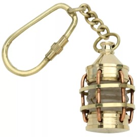 Armory Replicas Nautical Boat Lantern Brass Mariner Car Keychain Key Ring Maritime Collectible