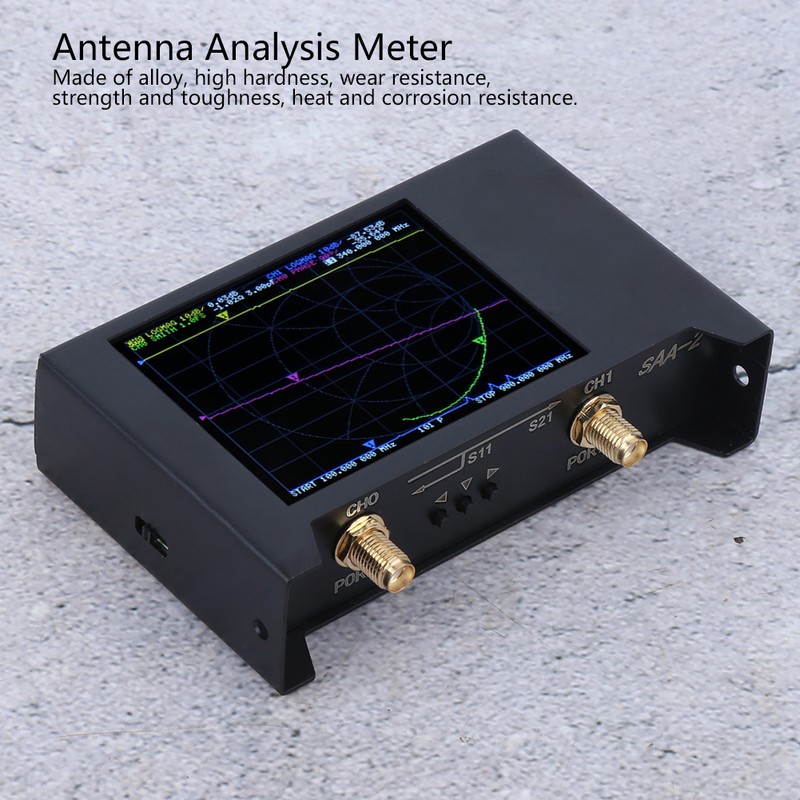 50KHz‑3GHZ Antenna Analyzer 2.8in Screen with Shell Network Analysising Tool