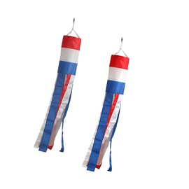 Netherlands Dutch Flag WindSock 2 Pack Stripes Wind Socks For Yard And Garden Flag,Front Porch Hanging Waterproof Suitable For Every Season,40Inch.