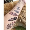 QC904 Temporary Feather Tattoo Flower Tattoo Dream Catcher Tattoo No.