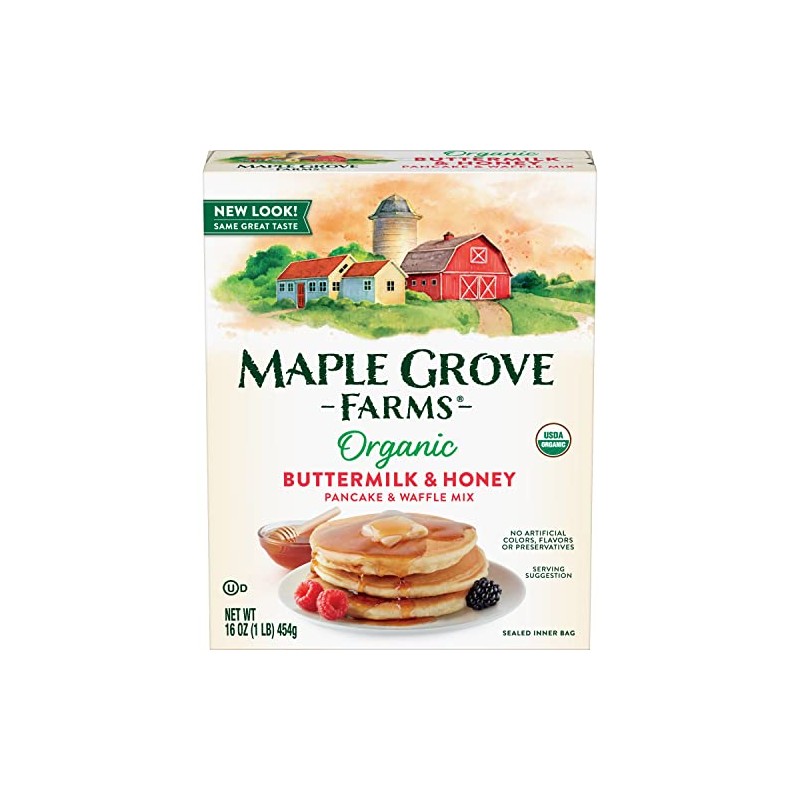 Maple Grove Farms Organic Pancake & Waffle Mix with Honey,