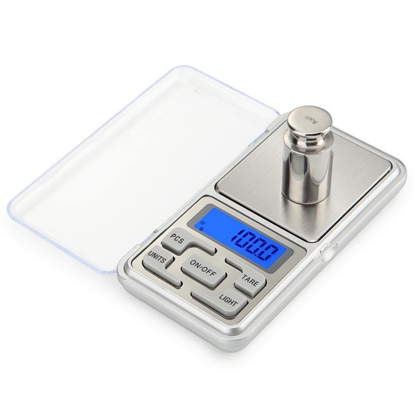 Meichoon Pocket Jewelry Scale High Precision Digital MG Scale Stalhof P/500g (0.01) Recharge for Jewelry and Gemstones Small Electronic Scale C32