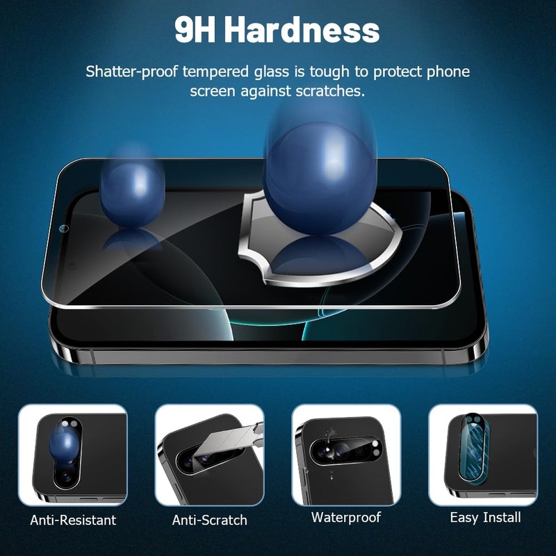 (2 +2Pack) For Pixel 9 Pro XL 6.8 Inch Privacy