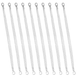 10 Pcs Automotive Ground Strap Kit, 12" x 1/2" Braided Tinned Copper Engine Grounding Straps with 5/16" Ring Terminals, Durable Ground Cable for Cars, Trucks, and Universal Automotive Applications