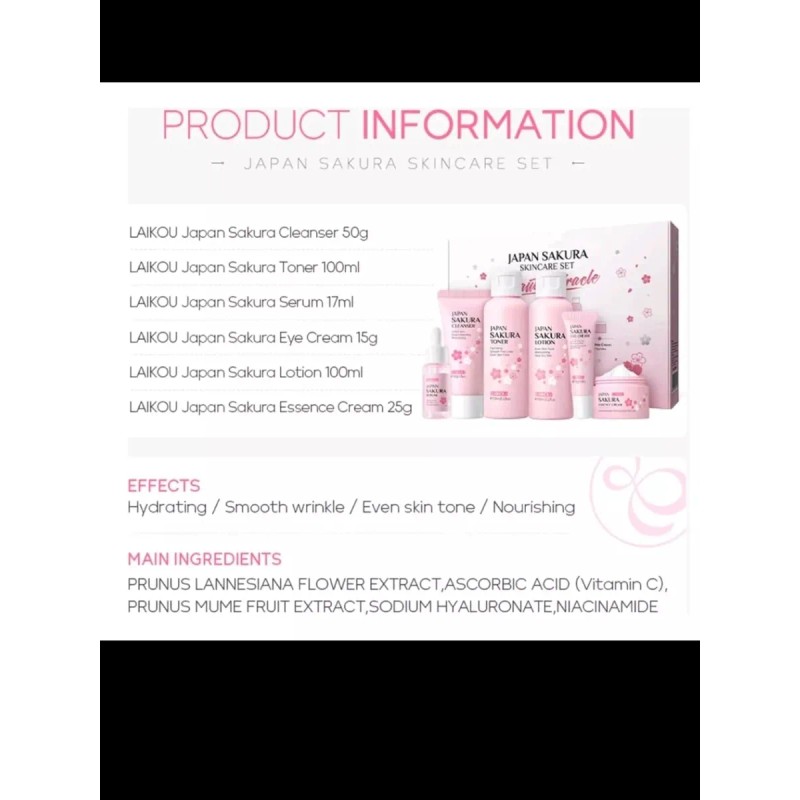 Piel Radiante Set Skincare Japón 6 Piezas