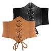 GRACE KARIN Women Elastic Wide Band Tied Corset Waist Cincher
