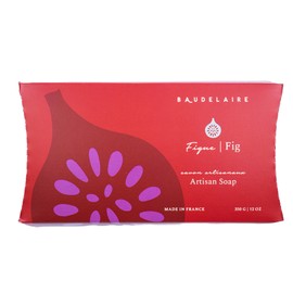 Provence Sante Luxury French Soap Bar - Moisturizing Shea Butter - Triple-milled Fig Fragrance, 12 oz Gift Box