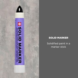 Sakura Solid Paint Markers - Permanent Marker Pens - Window, Wood & Glass Marker - Black Paint - 1 Pack