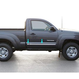 Made in USA! Compatible with 2005-2015 Toyota Tacoma Reg Cab Wide 6PC Generic Body Side Molding Trim
