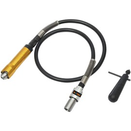 KATSU Flexible Angle Grinder Extension Shaft with 6mm Key Chuck 40 Inch, Multi-Purpose Polisher Accessory Adapter Attachment Tool 105047