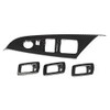 Left Drive 4pcs Window Lift Button Switch Decoration Trim Fit
