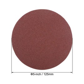 uxcell 5-Inch PSA Sanding Disc Aluminum Oxide Adhesive Back Sandpaper 100 Grit 15 Pcs