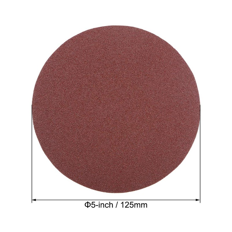 uxcell 5-Inch PSA Sanding Disc Aluminum Oxide Adhesive Back Sandpaper