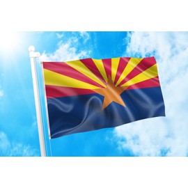 DMSE Arizona State Phoenix Setting Sun Flag 2X3 Ft Foot 100% Polyester 100D Flag UV Resistant