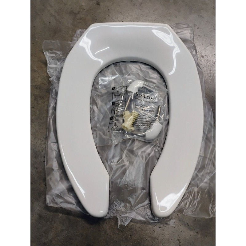 Bemis 1955CT Commercial Heavy Duty Open Front Toilet Seat Elongated