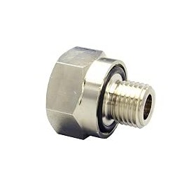 EZ (A-104) Silver 18mm-1.5 Thread Size Oil Drain Valve Adapter
