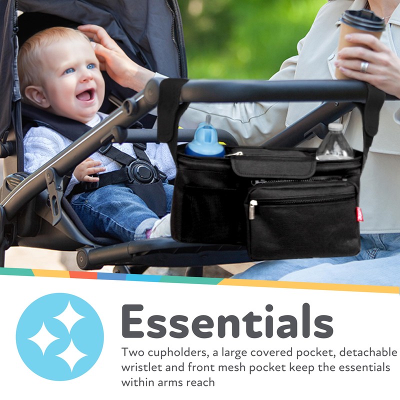 Nuby Deluxe Stroller Organizer with Removeable Pouch
