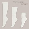 Gvhntk Slouch Socks Women 80s 90s Scrunch Socks Extra Long