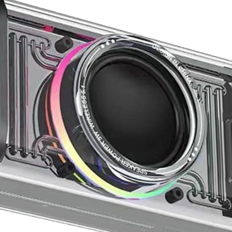 Bluetooth Speaker with Colorful Lights Loud Subwoofer Surround Sound Rechargeable