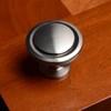 South Main Hardware 10-Pack, SH3055-SN-10 Modern Round Pull Knob, 1-1/4",