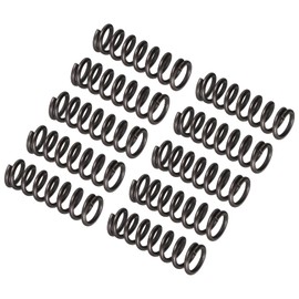 QUARKZMAN Small Compression Spring x 10 Pieces Spring Steel Tension Spring for Household Applications, Black, 1.2 mm Wire Diameter, 8 mm Outer Diameter, 25 mm Free Length