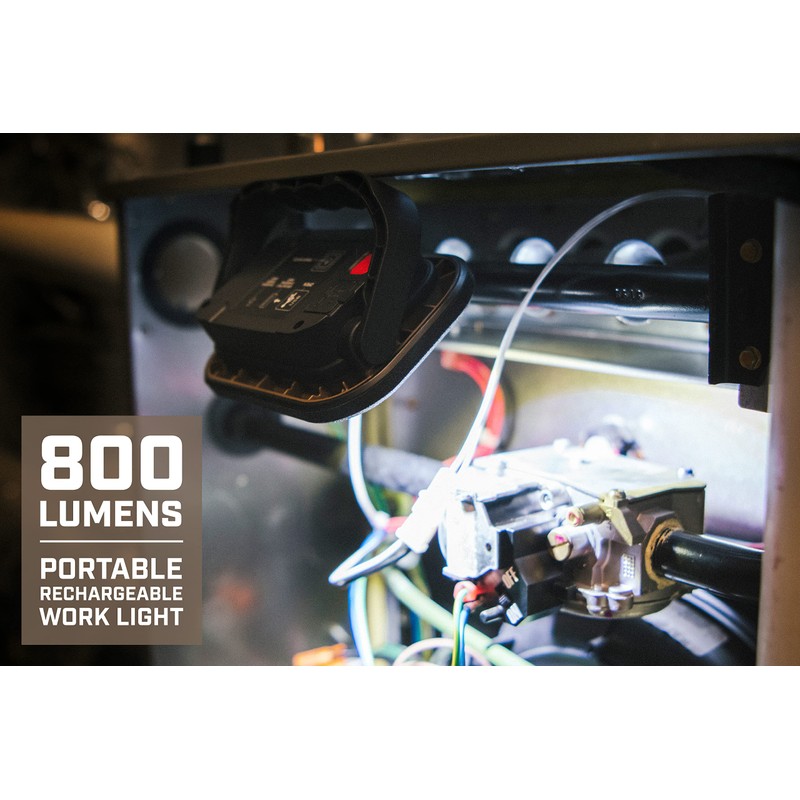 Spec Ops Tools Rechargeable LED Work Light, 800 Lumens, Waterproof,