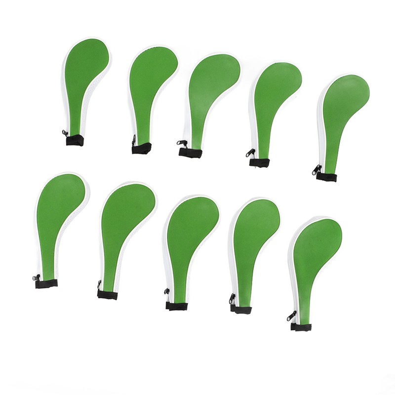 10 Pcs Golf Iron Head Cover Set with Zipper Golf