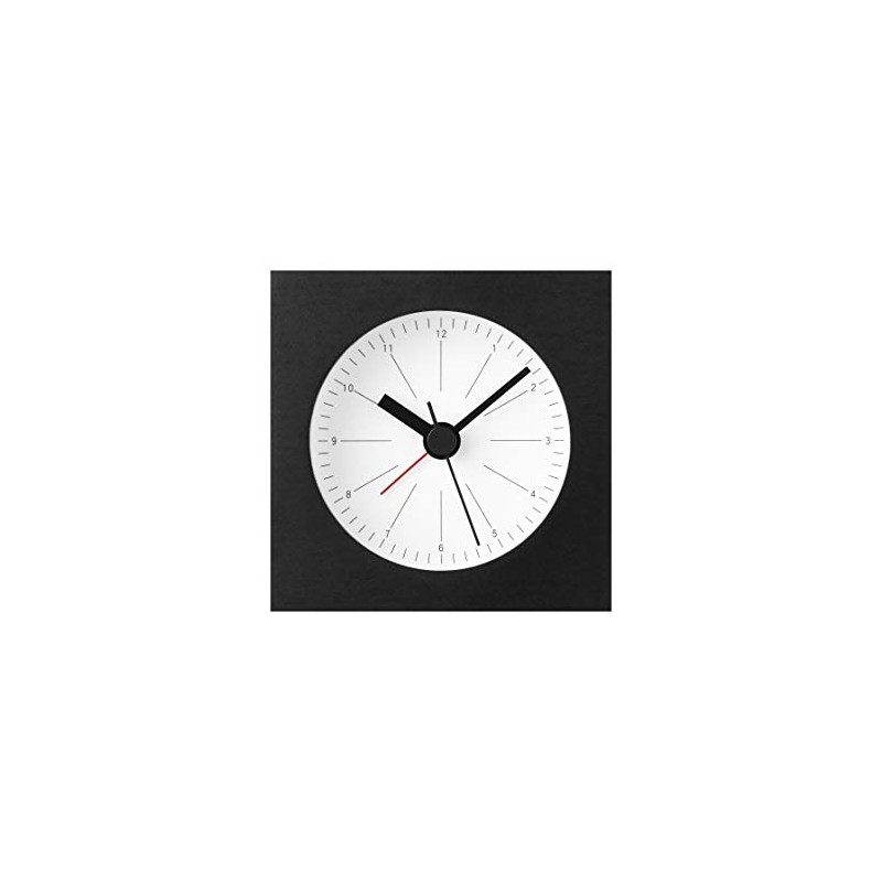 Lemnos Table Clock, Black, CityPop YK19-19 WH Lemnos w7 x
