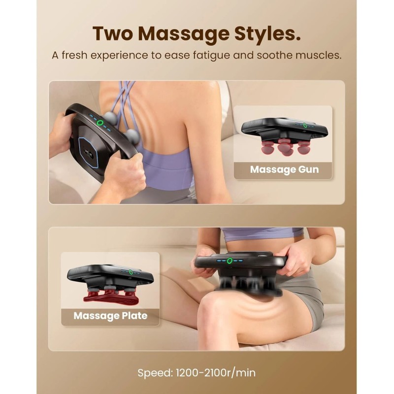 Bob and Brad 4-Head Back Massager for Lower Back Pain