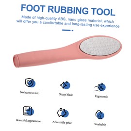 Healeved 2pcs Foot Scrubber Foot File Callus Remover Ergonomic Design Gentle Exfoliation for Men Women for Pedicure Care