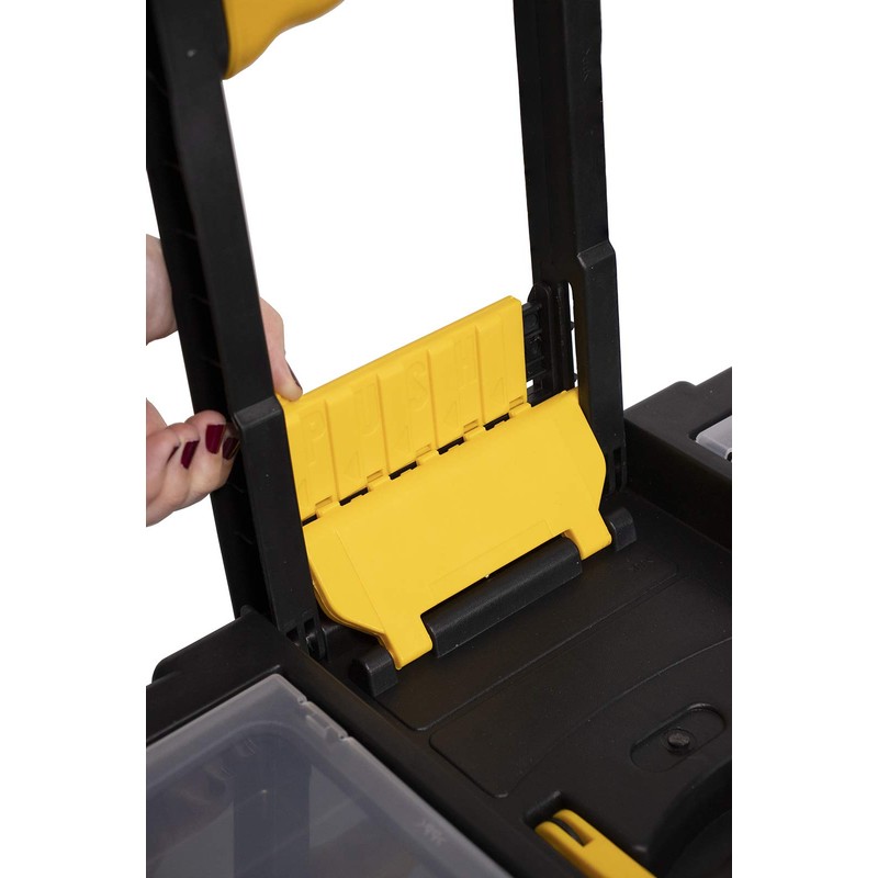 Erie Tools Portable Toolbox Organizer with Foldable Auto-Locking Handle &