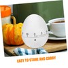 KICHOUSE 2pcs Cute Egg Shape Mechanical Kitchen Timer Countdown Timer