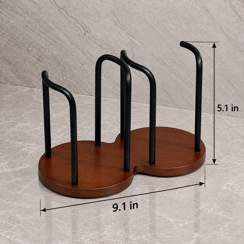 Double Cup Holder Stand for Cup Storage – Self-Contained Organizer