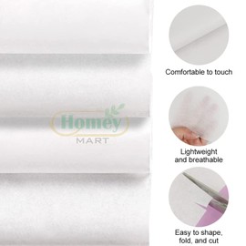 100 Sheets of Acid Free Tissue Paper White MG 18gsm Wrapping Decorative Sketch and Cutting Paper for Art Craft and Packing - 450mm x 700mm