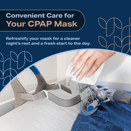 CPAP Mask Wipes (320 Count) + 8 Travel - Premium Large and Moist Cleaning Wipes for Mask | Cleaner, Unscented, CPAP Cleaning Supplies