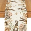Egg Rabbit Bunny Happy Easter Table Runner, 13 x 72