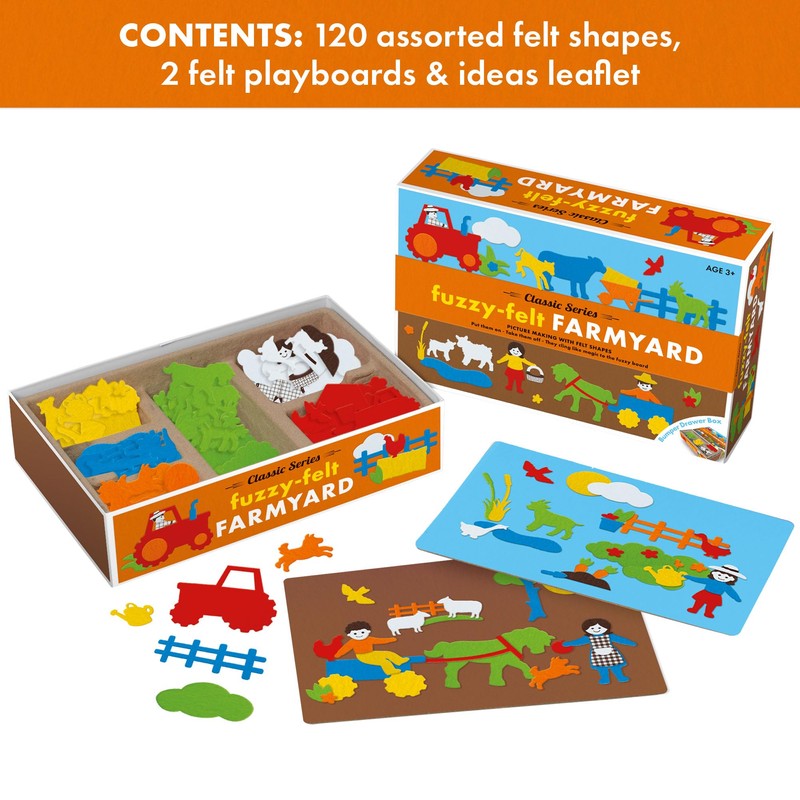 Fuzzy Felt PETERKIN Classic Series - Farmyard Drawer Set: Mix